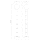 Z-Lite Laurent Outdoor Post Mounted Fixture, 1-Light, 9 In.W x 85.25 In.H, Black/Opal 597PHM-567P-BK - alternate 8